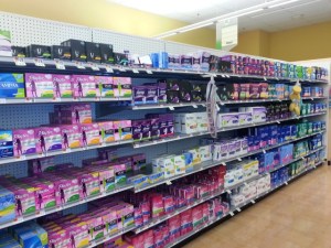 feminie hygiene aisle