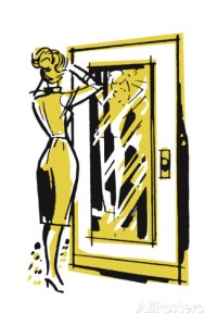 pop-ink-csa-images-woman-looking-in-full-length-mirror